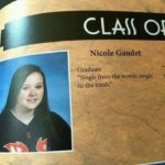 depression-memes depression text: CLAS O Nicole Gaudet Graduate "Single from the womb, single sto the tomb."  depression