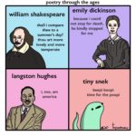 comics comics text: poetry through the ages william shal<espeare shall i compare thee to a summer