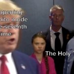 christian-memes christian text: openh incogi@to mode *for the-seventh The Holy Trinity  christian