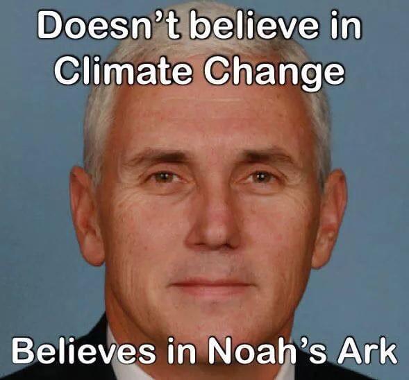political political-memes political text: Doesn'tbelieve in Climate Change Believes in Noah's Ark 
