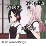 anime-memes anime text: 3D girls Wéebs 2DSgirls Basic weeb things  anime