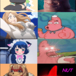 anime-memes anime text: NUT  anime