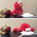 Elmo snorting cocaine  meme template blank Sesame Street, Elmo