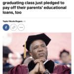 wholesome-memes cute text: The billionaire who promised to pay off student loans for an entire graduating class just pledged to pay off their parents