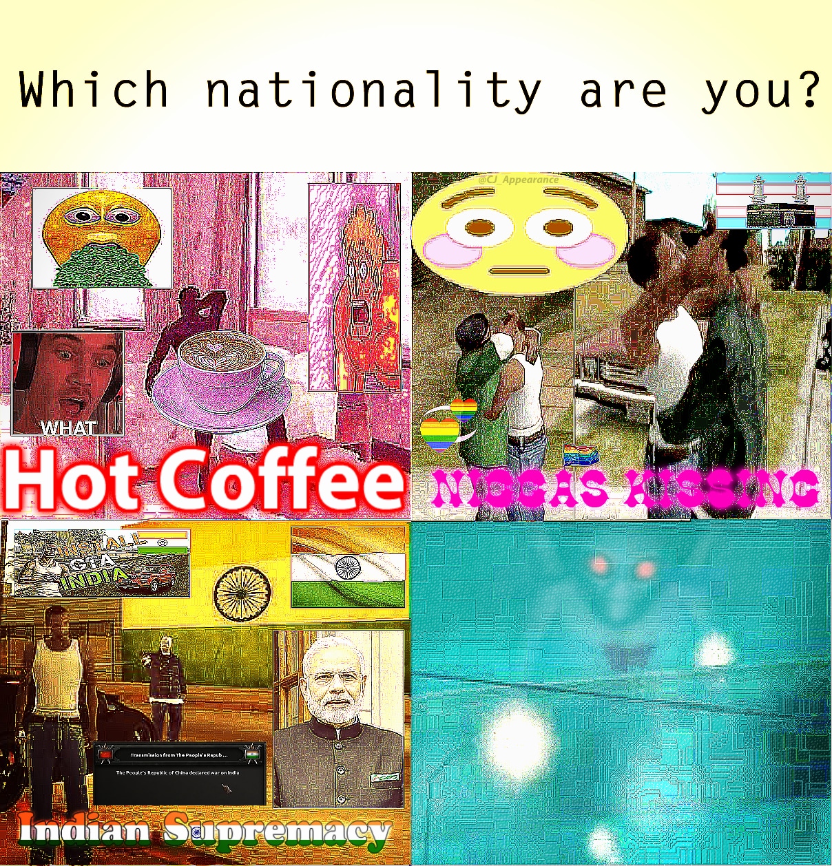 misc memes misc text: Which nationality are you? CJ_Appearanee— HotxCoffee The 