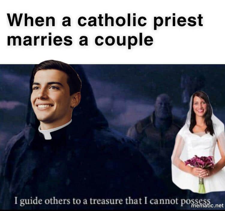 christian christian-memes christian text: When a catholic priest marries a couple I guide others to a treasure that I cannot poiö*i e a lc.net 