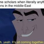 christian-memes christian text: Endtime scholars when literally anything happens in the middle-East Oh, yeah. It