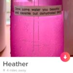 water-memes thanos text: 10:07 e Drink some water you beautiful and capable but dehydrated bitch Heather 0 4 miles away I am a water bottle SHARE HEATHER