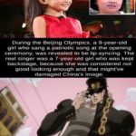 dank-memes cute text: During the Beijing Olympics, a 9-year-old girl who sang a patriotic song at the opening ceremony, was revealed to be lip-syncing. The real singer was a 7 -year-old girl who was kept backstage, because she was considered not good looking enough and that might