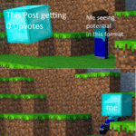 minecraft-memes minecraft text: This ost getting Up otes Me ?eeing potential in this format. e  minecraft