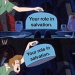 christian-memes christian text: Your role in salvation. xex  christian