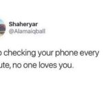 depression-memes depression text: Shaheryar @Alamaiqball Stop checking your phone every minute, no one loves you.  depression