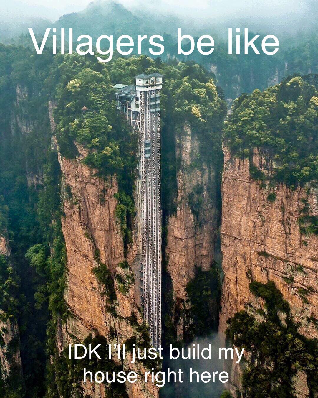 minecraft minecraft-memes minecraft text: Villagers be like fri ht here 