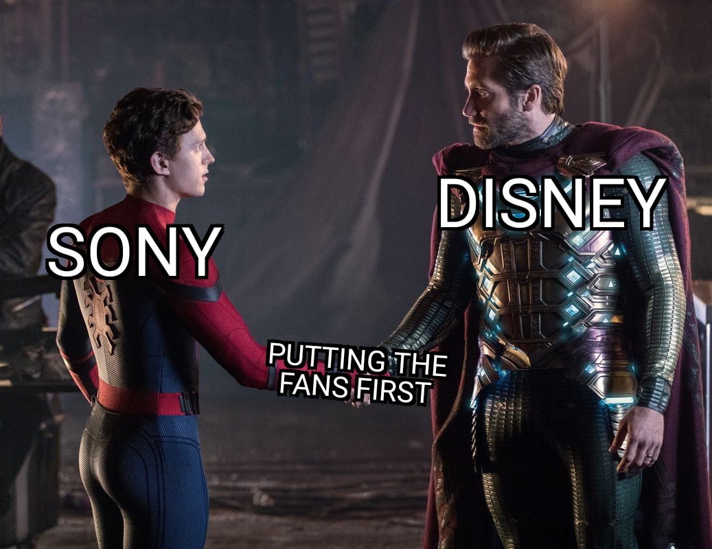 thanos avengers-memes thanos text: DISNEY SONY FANS FIRST 