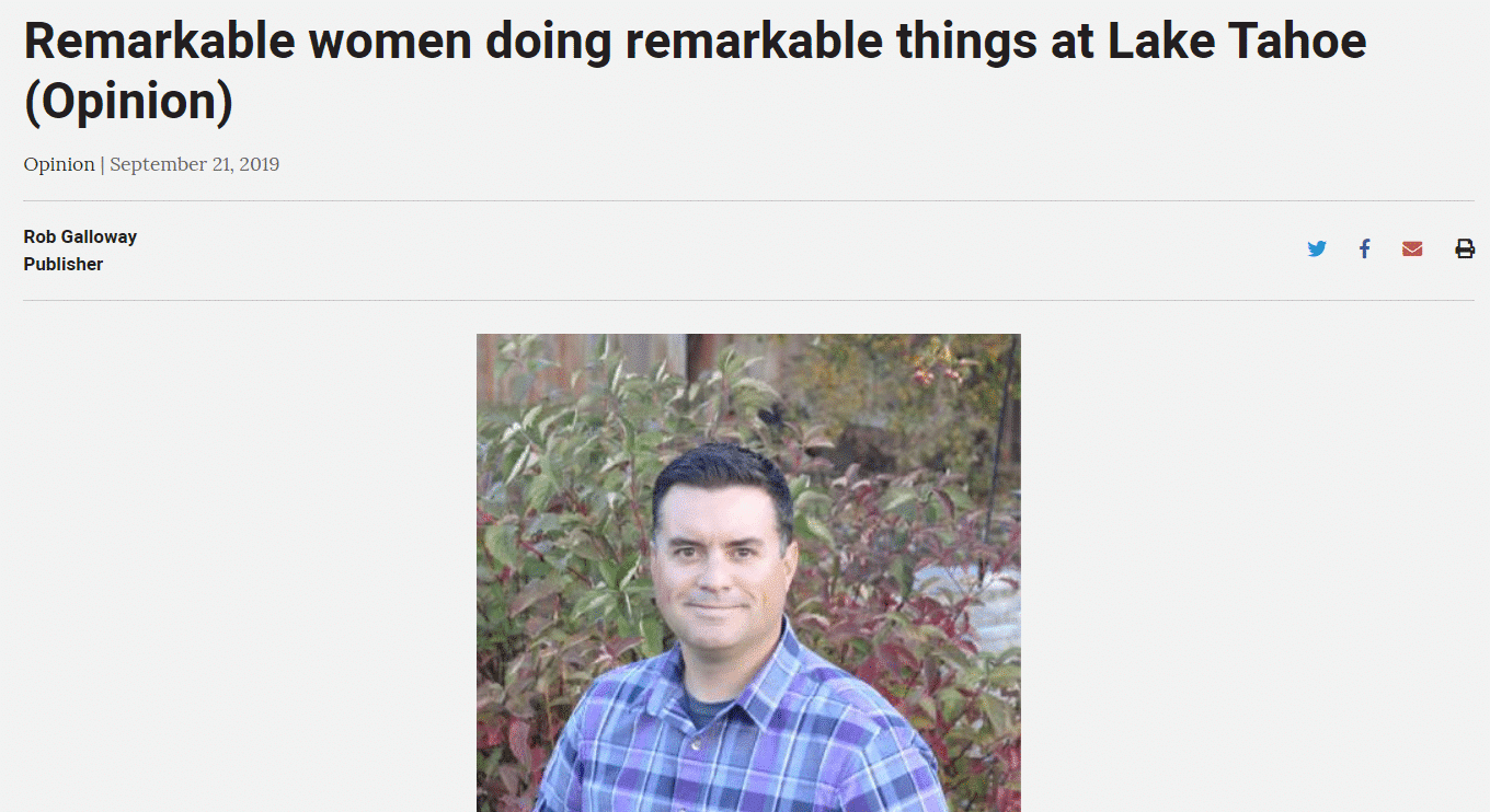 women feminine-memes women text: Remarkable women doing remarkable things at Lake Tahoe (Opinion) Opinion I September 21, 2019 Rob Galloway Publisher 