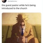 christian-memes christian text: john @shabloinkz the guest pastor while he
