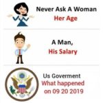 other-memes cute text: Never Ask A Woman Her Age A Man, His Salary Us Goverment What happened on 09 20 2019  cute