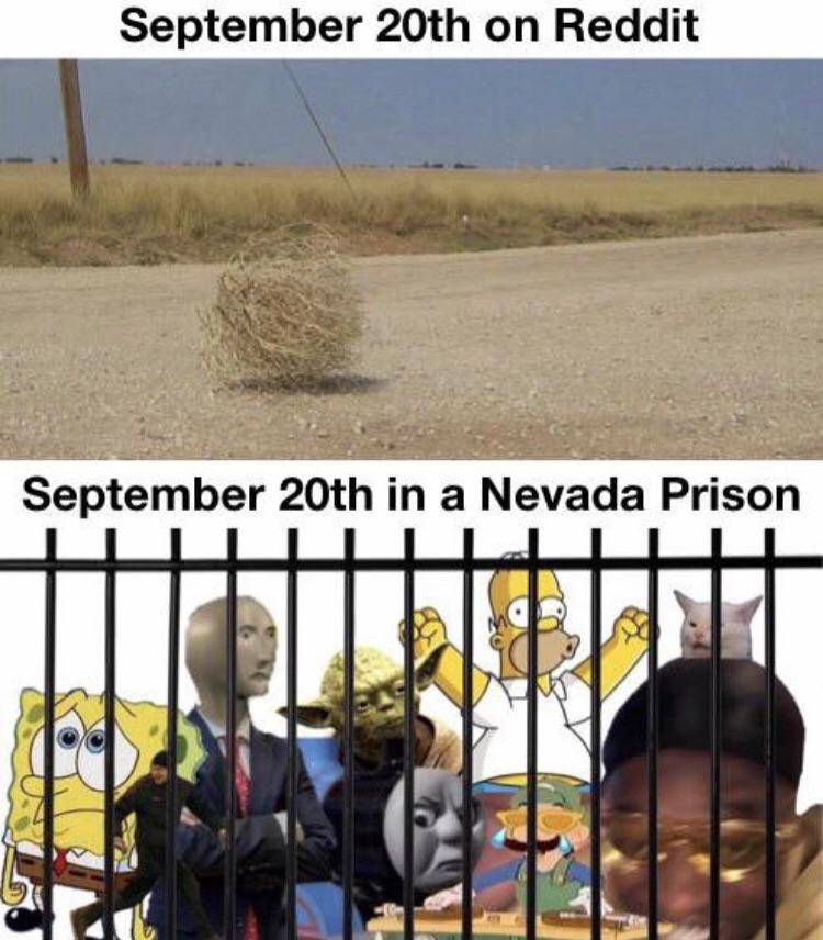 Dank Meme dank-memes cute text: September 20th on Reddit September 20th in a Nevada Prison 