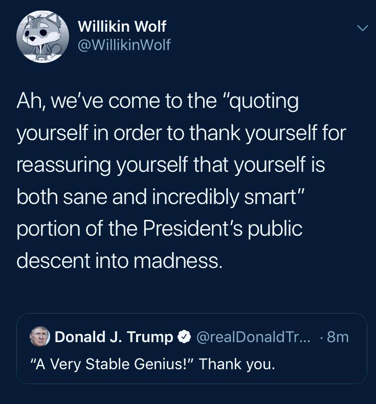 political political-memes political text: Willikin Wolf @WillikinWolf Ah, we've come to the 