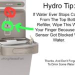 water-memes thanos text: u/KingWeaselFart Hydro Tip: If Water Ever Stops Coming From The Top Bottle Refiller, Wipe This With Your Finger Because The Sensor Got Blocked With Water. Thanks, And Don