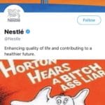 water-memes thanos text: 000 Follow NöStlö Nestlé @Nestle Enhancing quality of life and contributing to a healthier future.  thanos