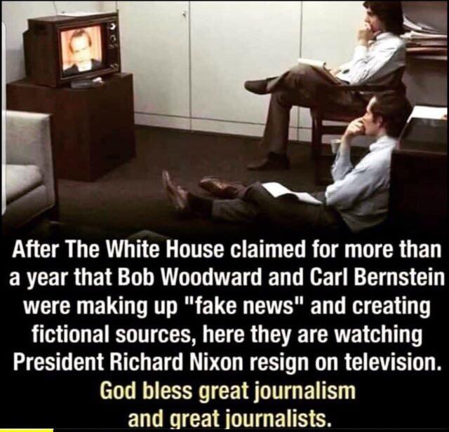 political political-memes political text: After The White House claimed for more than a year that Bob Woodward and Carl Bernstein were making up 