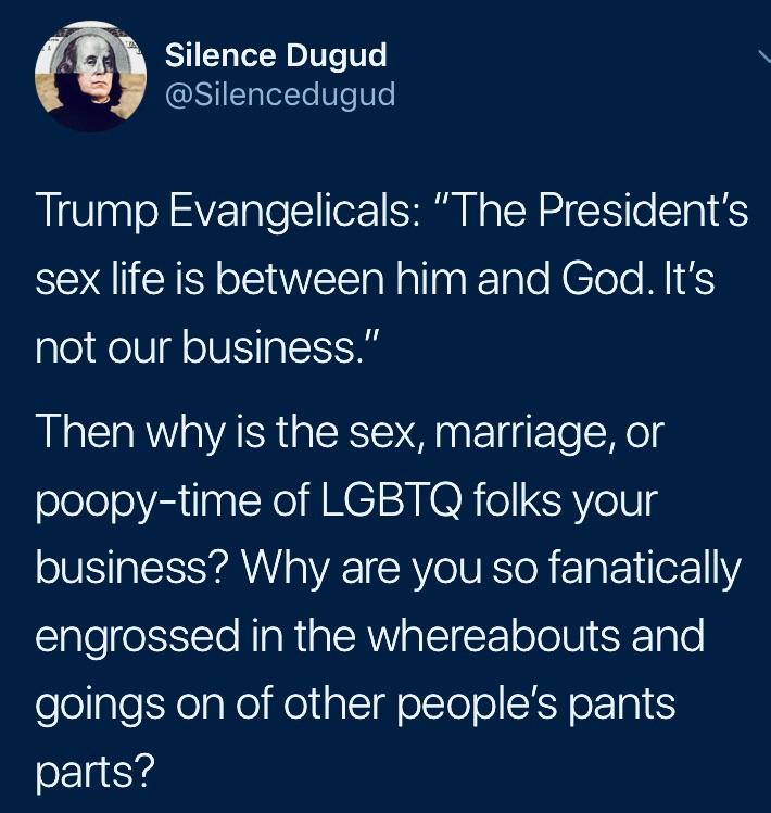political political-memes political text: Silence Dugud @Silencedugud Trump Evangelicals: 