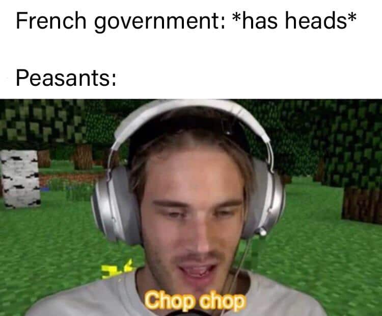 Dank Meme dank-memes cute text: French government: *has heads* Peasants: 