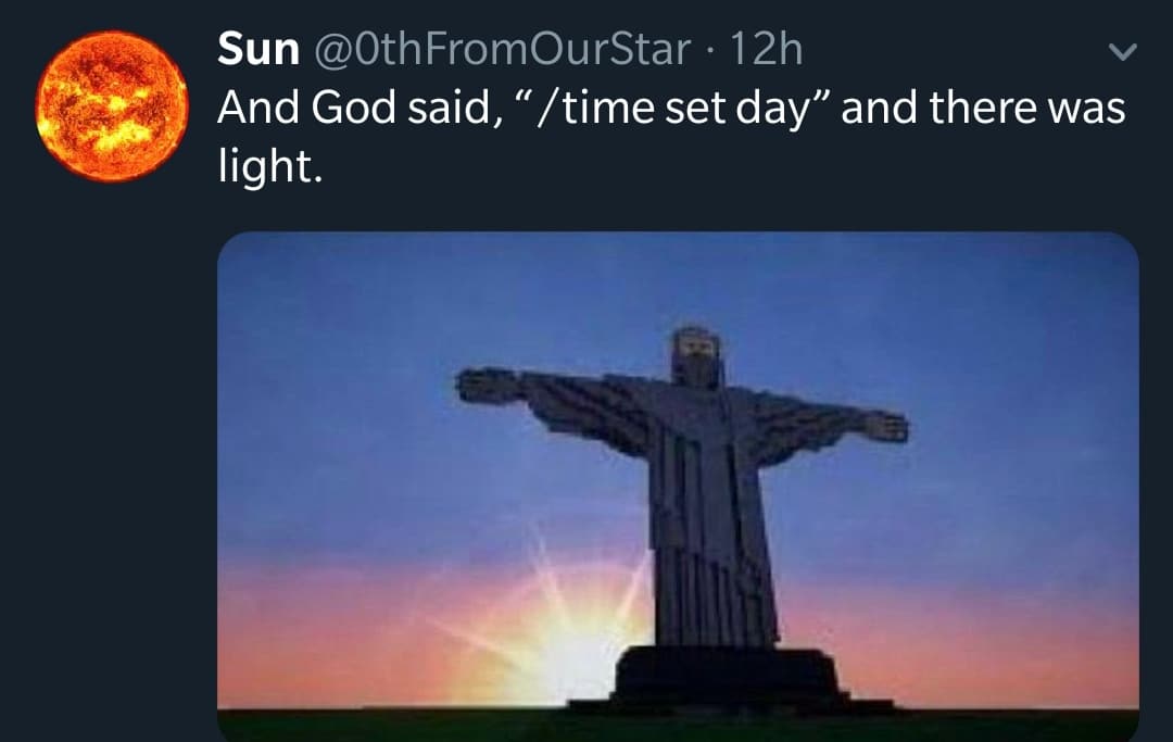 christian christian-memes christian text: Sun @0thFromOurStar • 12h And God said, 