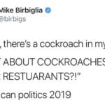 political-memes political text: Mike Birbiglia @birbigs "Waiter, there