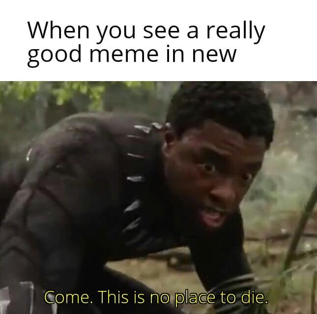 thanos avengers-memes thanos text: When you see a really good meme in new Some. This is noeplace todie. 
