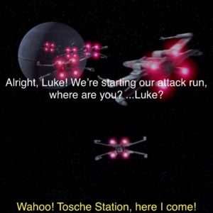 star-wars-memes star-wars text: Alright, Luke! We're *tar$our Attack run, where are you. ...Luke? Wahoo! Tosche Station, here I come!