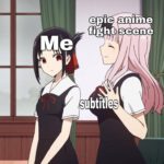 anime-memes anime text: epic fight scene subtitles  anime
