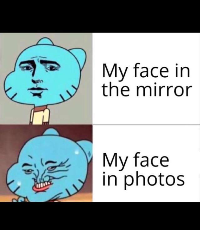depression depression-memes depression text: My face in the mirror My face in photos 