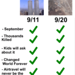 other-memes cute text: 9/11 - September - Thousands Killed - Kids will ask about it - Changed World Forever - Airtravel will never be the same 9/20  cute