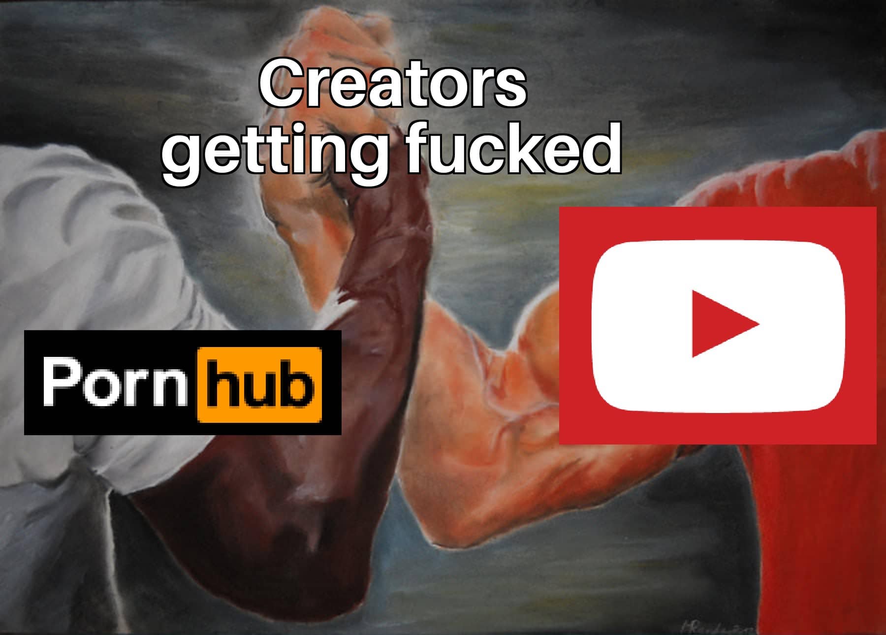 Dank Meme dank-memes cute text: Creators getting fucked Porn hub 