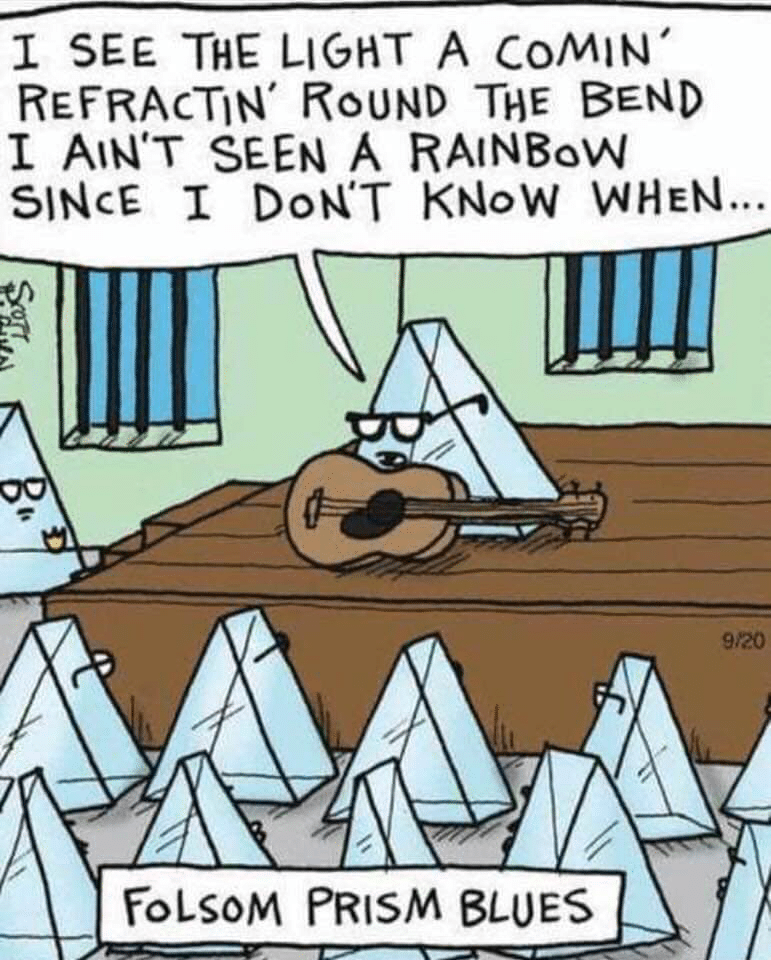 political boomer-memes political text: 1 SEE THE LIGHT A coMlN' REFRAcTlN' RoUND THE BEND 1 AIN'T SEEN A RAINBoW SINcE 1 Dou'T KNoW WHEN... 