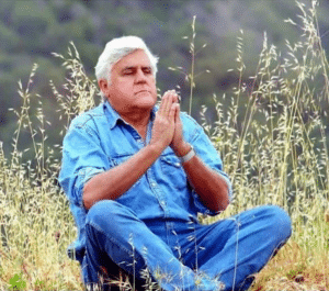 Jay Leno Meditating Relaxing meme template