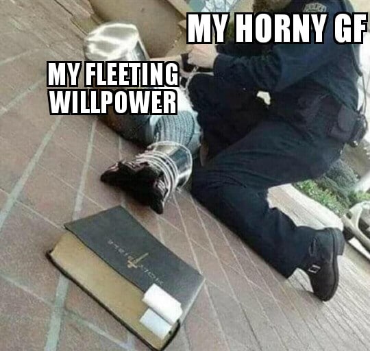 christian christian-memes christian text: WILLPOWER 