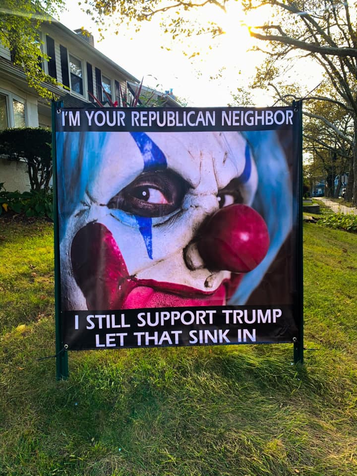 political political-memes political text: I'M YOUR'REPUBLICAN NEIGHBOR I STILL SUPPORT TRUMP LET THAT SINK IN 