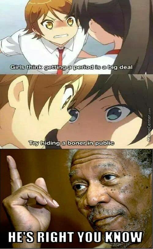 anime anime-memes anime text: Try hiding a boner•in public YOU KNOW 