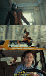 Joker getting hit but car but with a little more detail  Always Sunny meme template