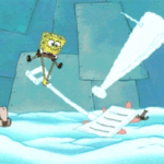 Spongebob hitting Patrick Spongebob meme template blank