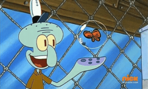 Squidward ‘Is this a pigeon?’ Pigeon meme template