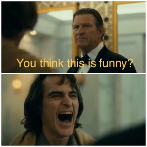 Joker laughing Reaction search meme template
