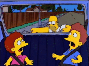 Homer as terminator Chasing meme template