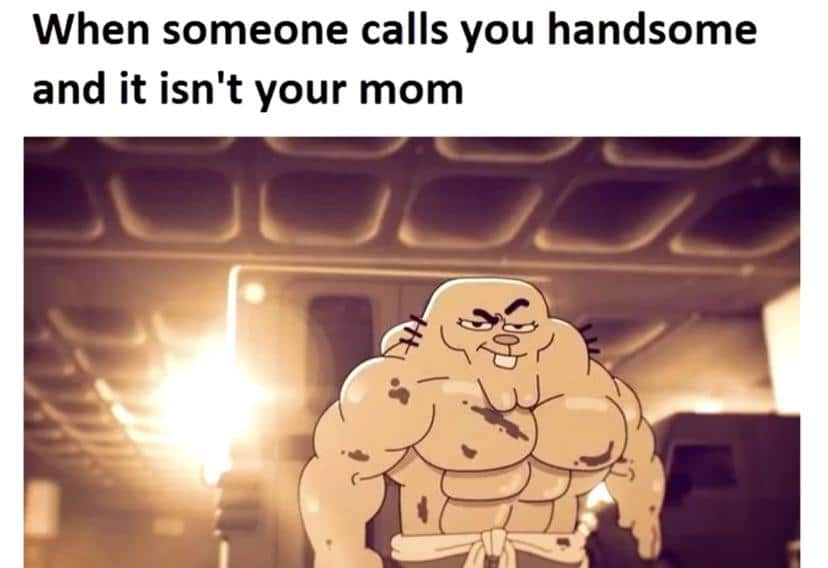 Dank Meme dank-memes cute text: When someone calls you handsome and it isn't your mom 