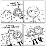 Meme Generator – Couple looking at clouds comic.