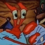 Mr. Krabs tired in bed Spongebob meme template blank