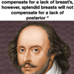 history-memes history text: "A splendid posterior can compensate for a lack of breast